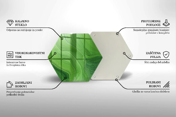 Steklena podloga za rezanje Abstraktna tekstura