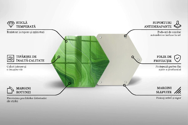 Steklena podloga za rezanje Abstraktna tekstura