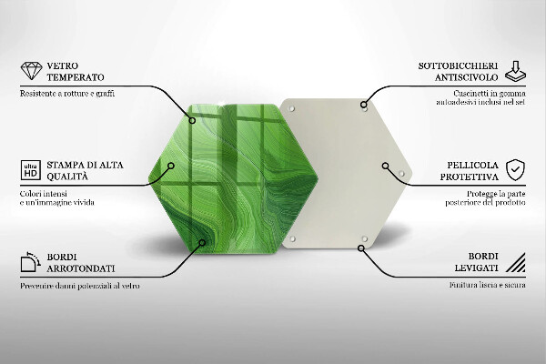 Steklena podloga za rezanje Abstraktna tekstura
