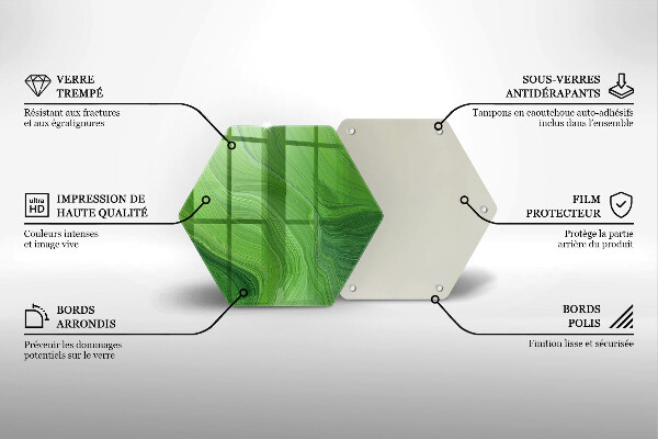 Steklena podloga za rezanje Abstraktna tekstura