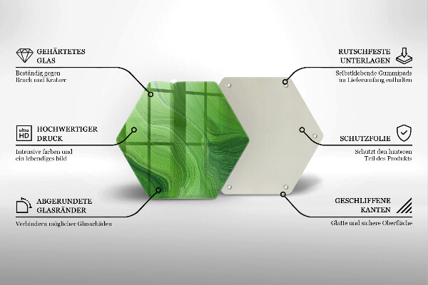Steklena podloga za rezanje Abstraktna tekstura