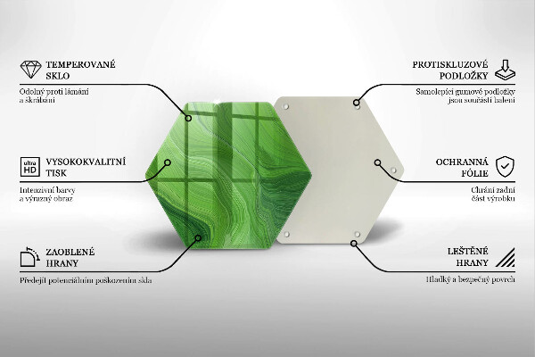 Steklena podloga za rezanje Abstraktna tekstura