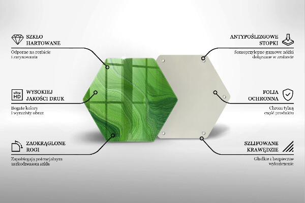 Steklena podloga za rezanje Abstraktna tekstura