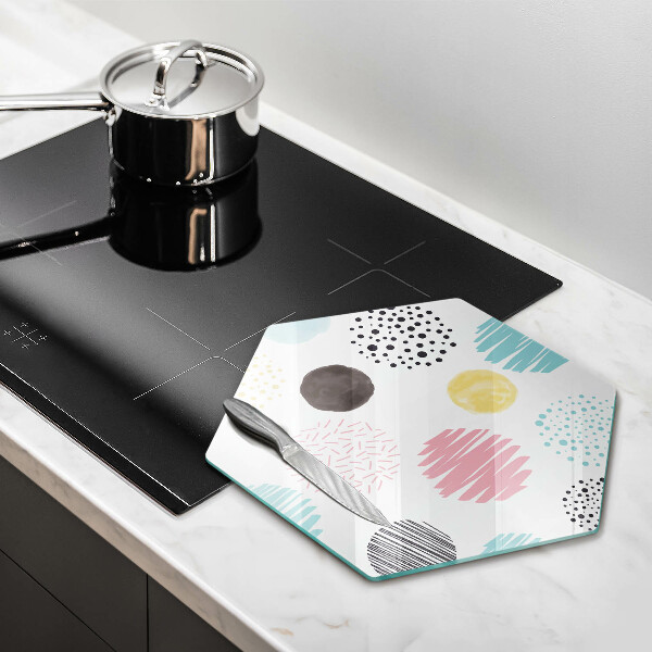 Steklena podloga za rezanje Poslikane oblike