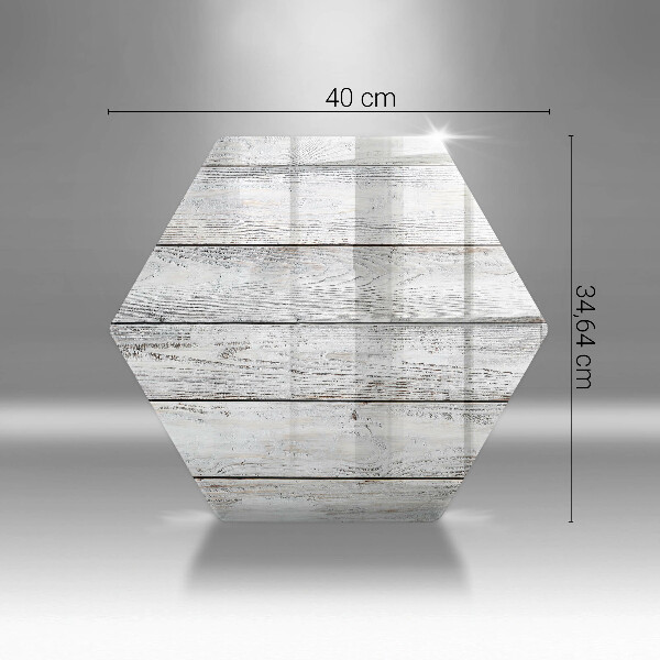 Steklena podloga za rezanje Svetle lesene deske