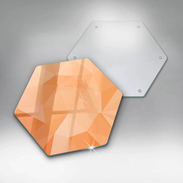 Steklena podloga za rezanje Geometrijsko ozadje