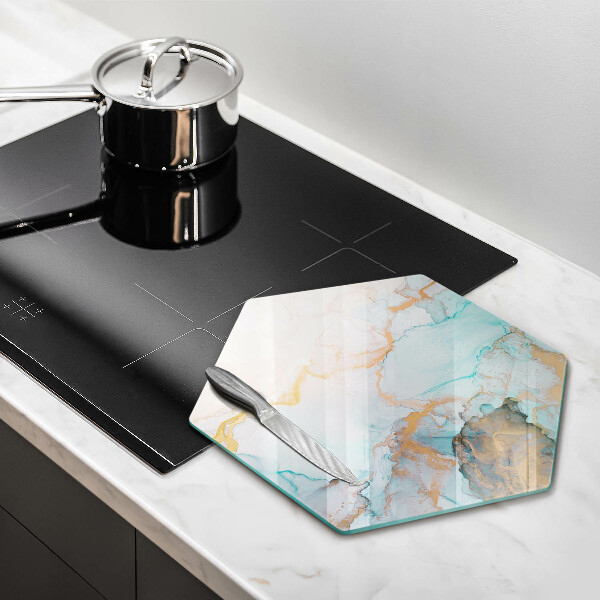 Steklena podloga za rezanje Marmorna abstrakcija