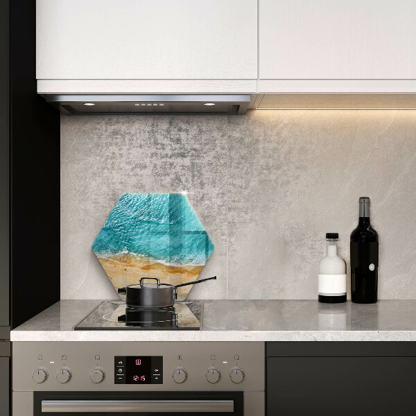 Steklena podloga za rezanje Plaža obala in morje