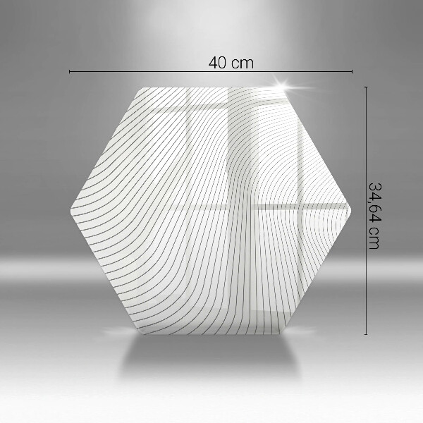 Steklena podloga za rezanje Vzorec modernih linij