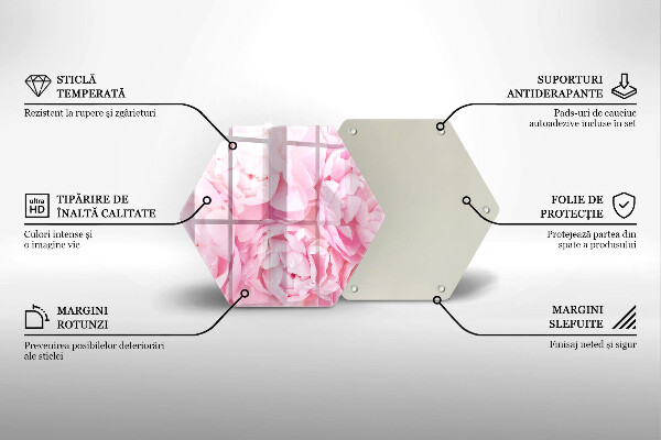 Steklena podloga za rezanje Nežne potonike