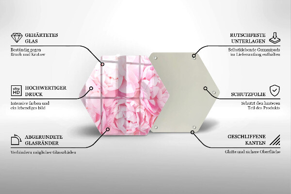Steklena podloga za rezanje Nežne potonike
