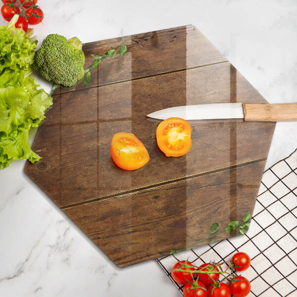 Steklena podloga za rezanje Lesene deske in listi