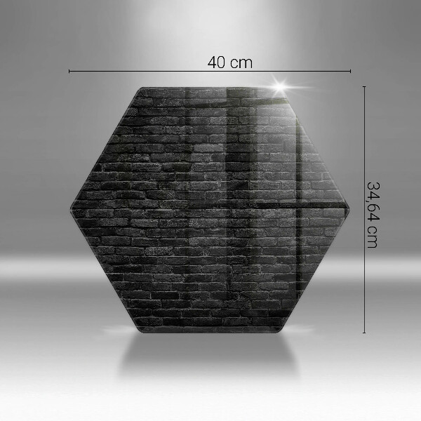 Steklena podloga za rezanje Stenska opečna stena