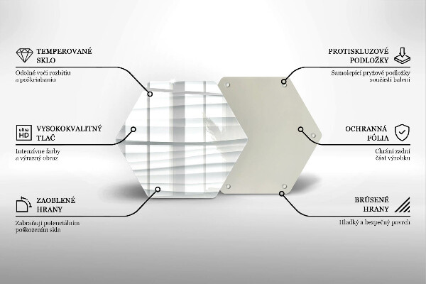 Steklena podloga za rezanje Moderna struktura