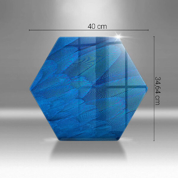 Steklena podloga za rezanje Ptičje perje