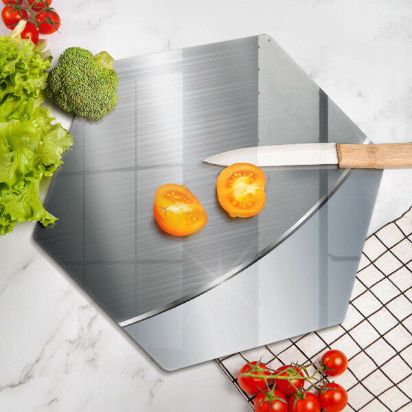 Steklena podloga za rezanje Kovinski abstraktni vzorec