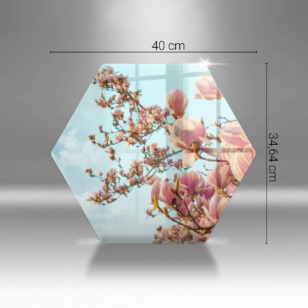 Steklena podloga za rezanje Drevo rožnatih cvetov