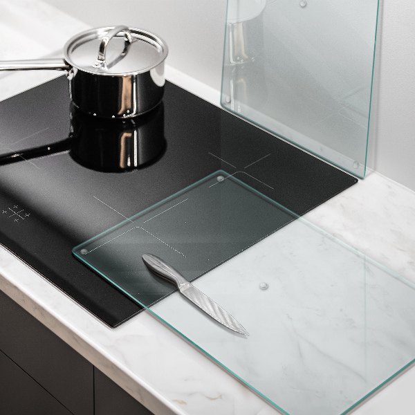 Prozorna steklena podloga za rezanje 2x30x52 cm