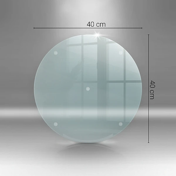 Prozorna steklena deska za rezanje 40 cm