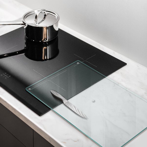 Prozorna steklena podloga za rezanje 52x30 cm