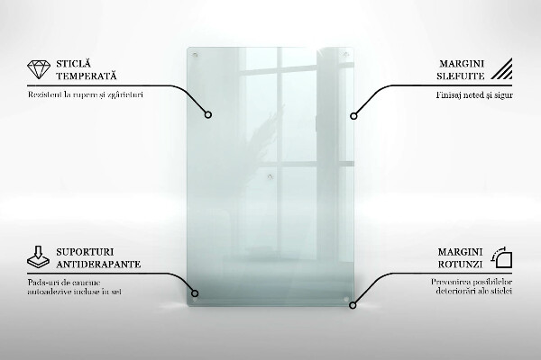 Prozorna steklena podloga za rezanje 80x52 cm