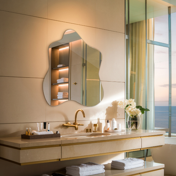 Ogledalo packe asimetrično 58x58 cm