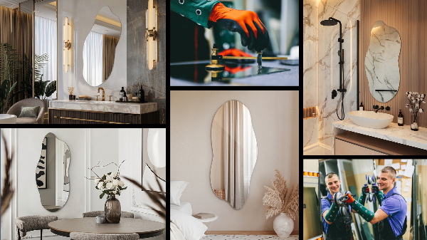 Organsko ogledalo sodoben 45x100 cm