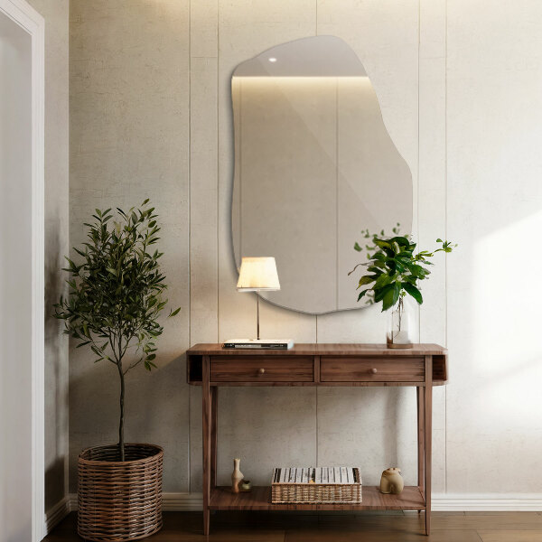 Asimetrično ogledalo dekorativno 70x46 cm