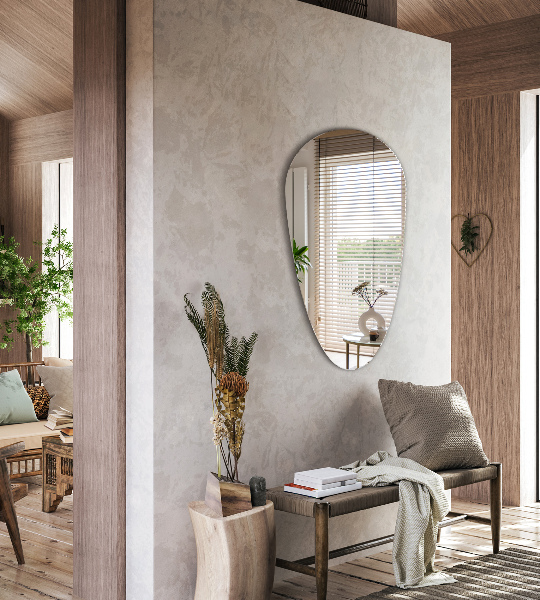 Ogledalo v obliki kapljice brez okvirja 40x80 cm