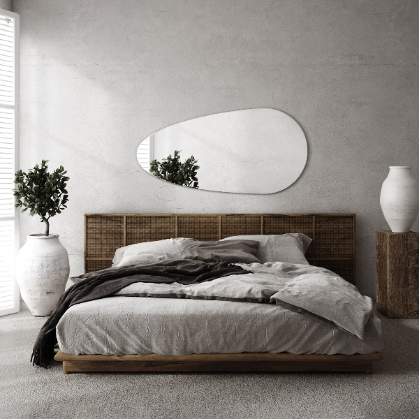 Ogledalo v obliki kapljice brez okvirja 40x80 cm