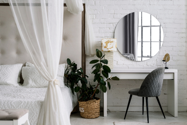 Okroglo ogledalo za zid brez okvirja fi 70 cm