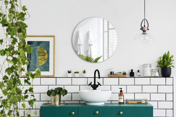 Okroglo ogledalo brez okvirja fi 90 cm