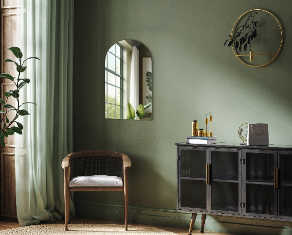 Polovinsko ovalno ogledalo 60x100 cm