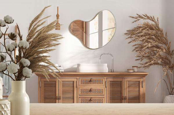 Ogledalo Asimetrično brez okvirja 48x48 cm