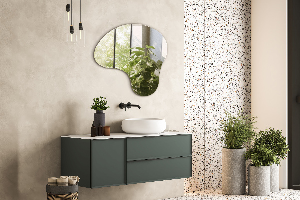 Ogledalo Asimetrično brez okvirja 48x48 cm