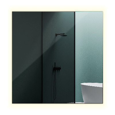 Pravokotno ogledalo z led osvetlitvijo 50x50 cm