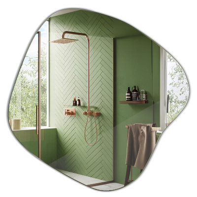 Ogledalo asimetrično v obliki packe izvirnik 77x77 cm