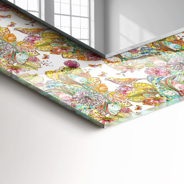 Tiskano ogledalo Pisani cvetovi metuljev