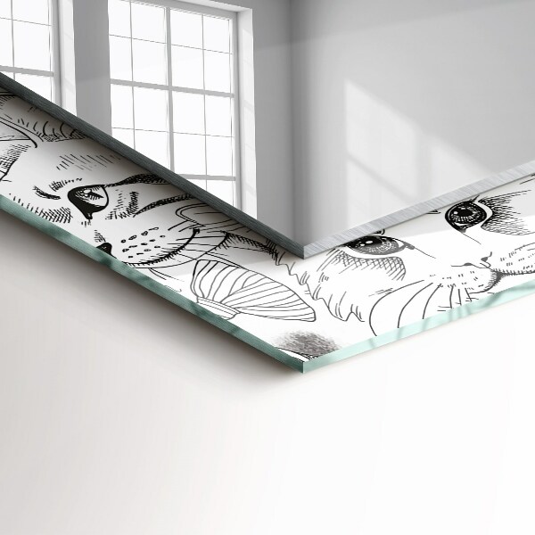 Tiskano ogledalo Mačke z metulji