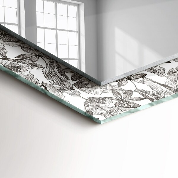 Tiskano ogledalo Listi in cvetovi