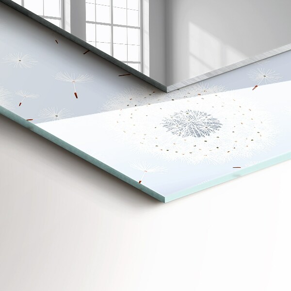 Ogledalo s potiskanim okvirjem Pihano cvetje