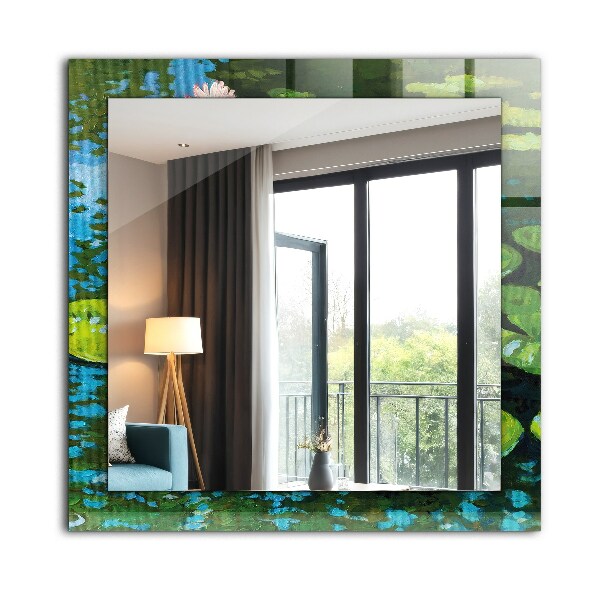 Dekorativno ogledalo Vodna lilija v prahu