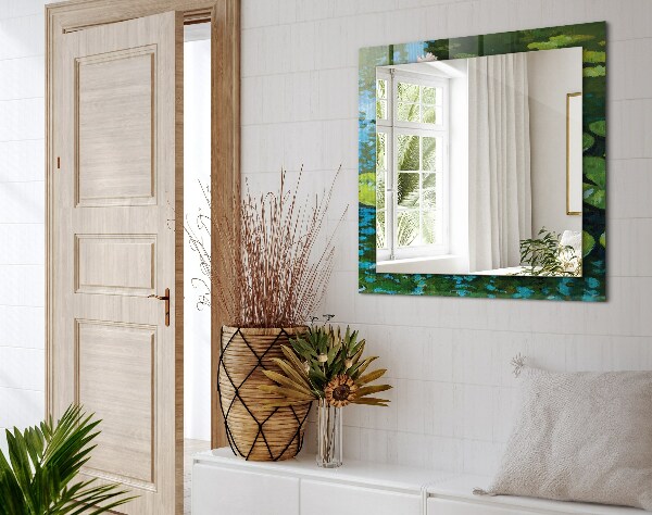 Dekorativno ogledalo Vodna lilija v prahu