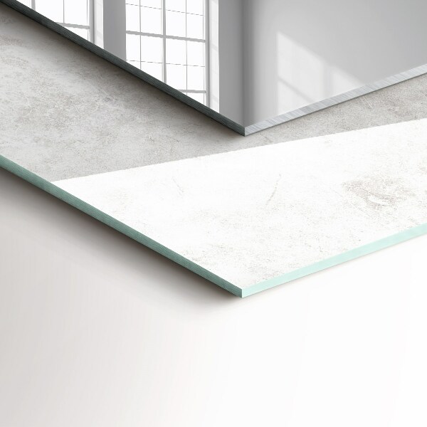 Tiskano ogledalo Motiv na sivi tkanini