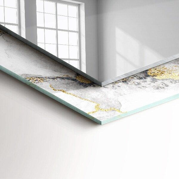 Okrasno ogledalo Abstraktni marmor z žilami