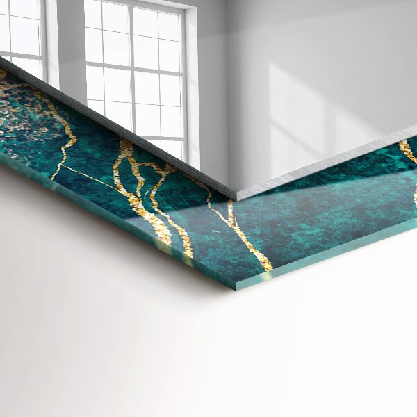 Tiskano ogledalo Zeleni marmor