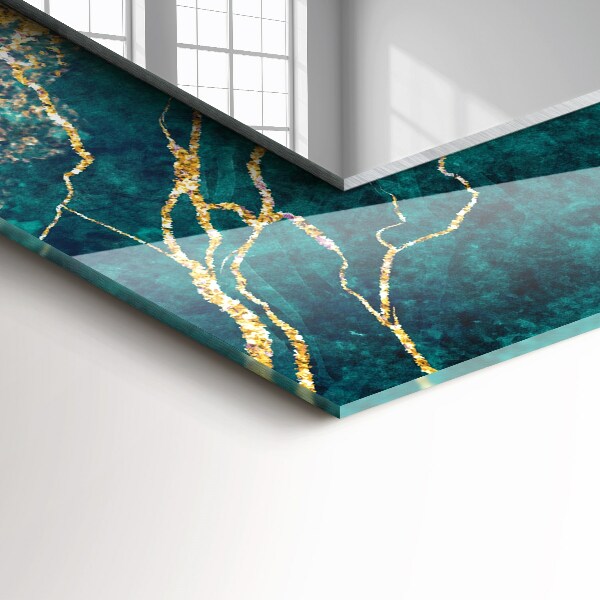 Tiskano ogledalo Zeleni marmor