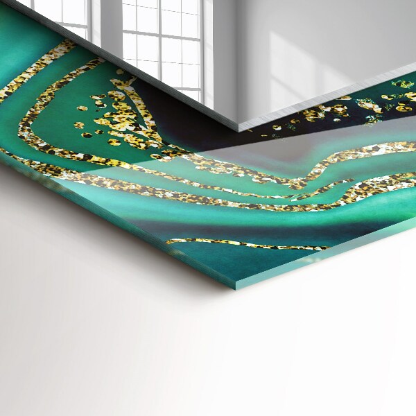 Tiskano ogledalo Zelena abstraktna tekstura