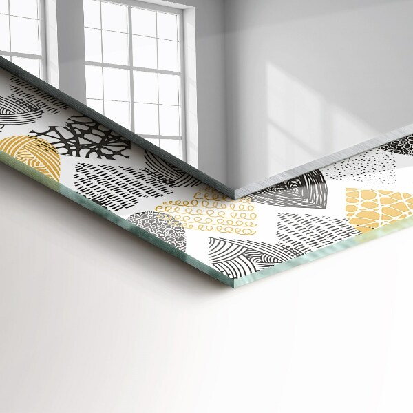 Ogledalo z okrasnim okvirjem Barvni srčki