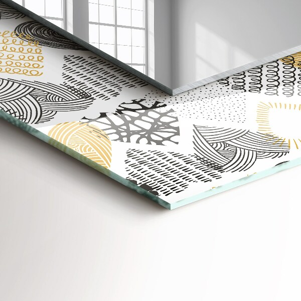 Ogledalo z okrasnim okvirjem Barvni srčki